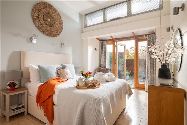 Garden House master bedroom